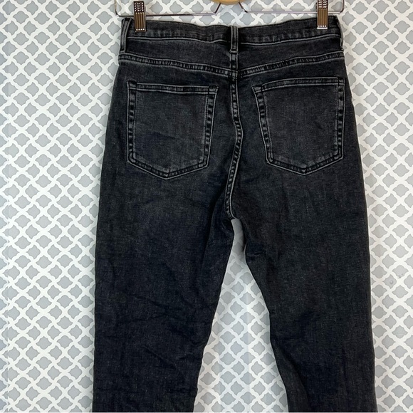 EUC Everlane Black Wash High Rise Skinny Ankle Jeans - Picture 6 of 10